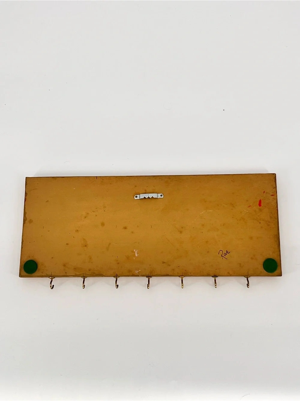 Vintage 60s 70s Whimsical Ladies Hats Wall Rack 7 Hooks MCM Retro Kitsch Decor